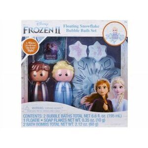 Disney Frozen II Floating Snowflake Bubble Bath Set Anna Elsa Berry Scent